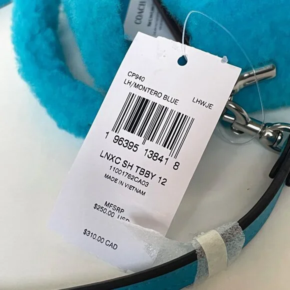 COACH x Lil Nas X Tabby 12 Shearling 2 Way Bag Montero Blue CP940 - Picture 14 of 14